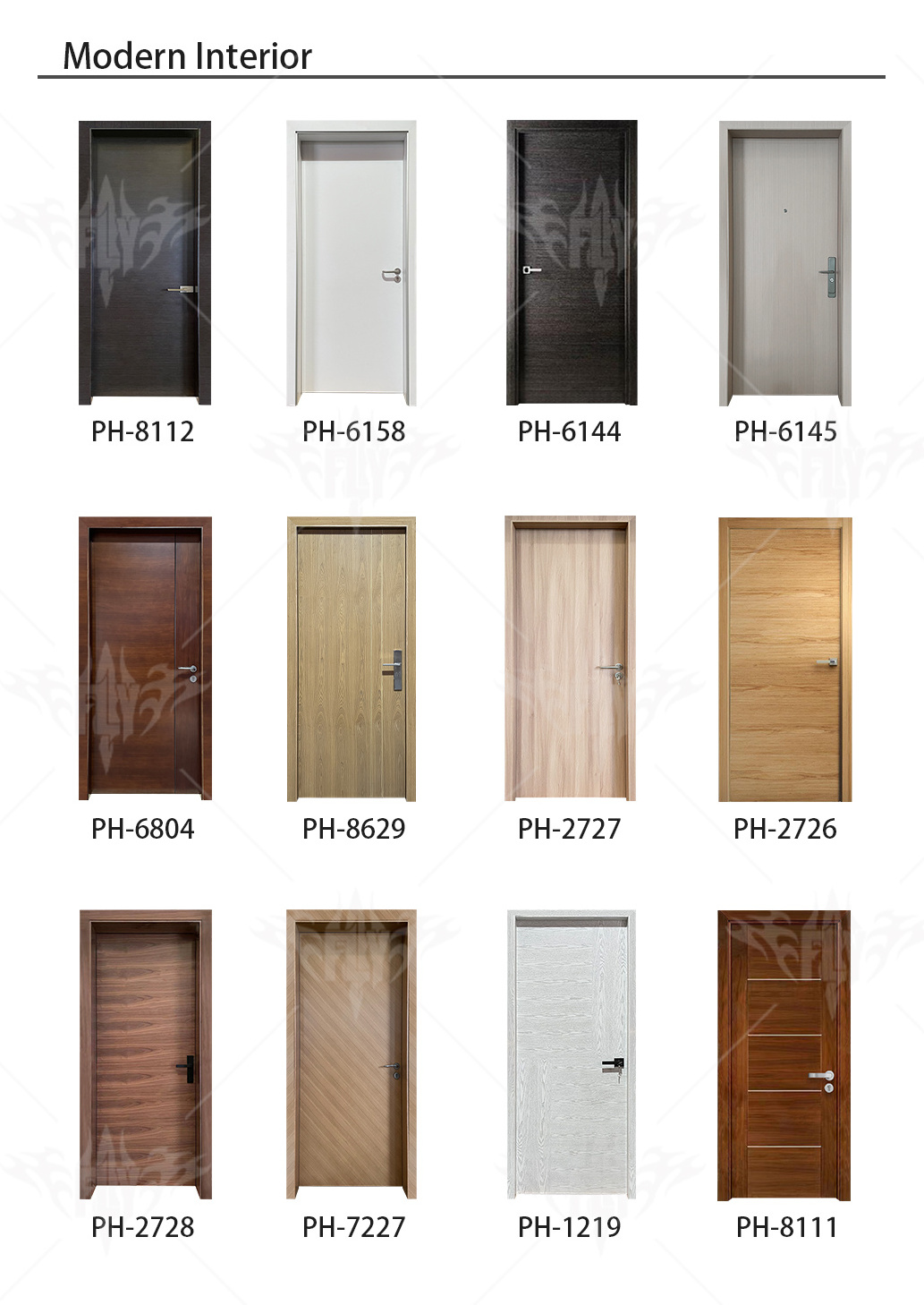 American modern design oak solid wooden door high quality luxury flush doors security laminated flush doors for house