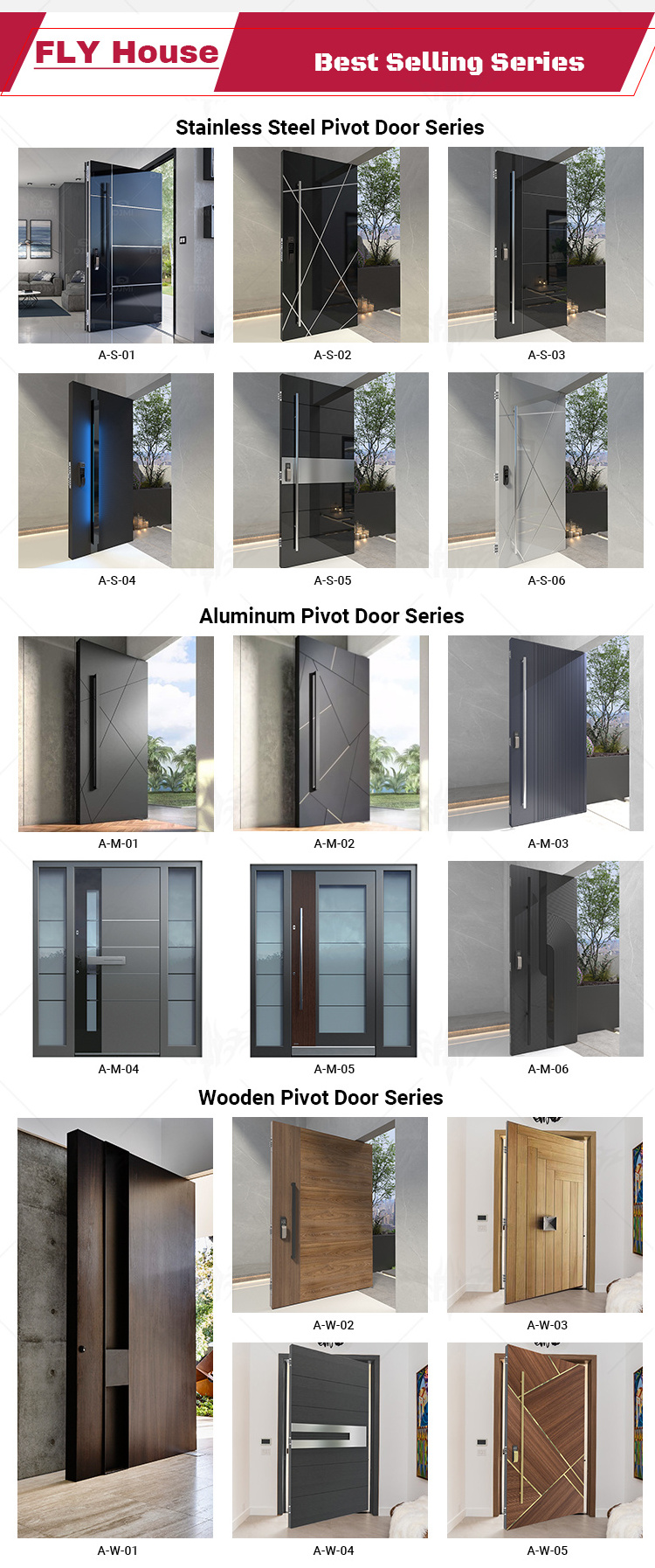 Foshan Factory custom pivot doors for houses exterior steel saudi arabia luxury door home exterior oversize entry door