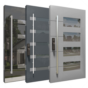 Foshan Factory custom pivot doors for houses exterior steel saudi arabia luxury door home exterior oversize entry door