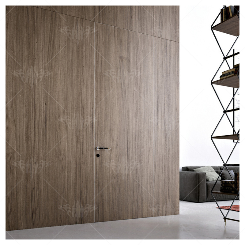 Germany room timber invisible door wood veneer door invisible for bedroom interior wood invisible door