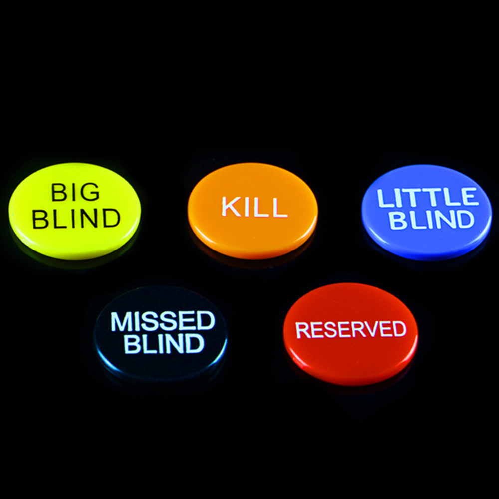 Poker Dealer Button Game Set, mixed dealer button lots