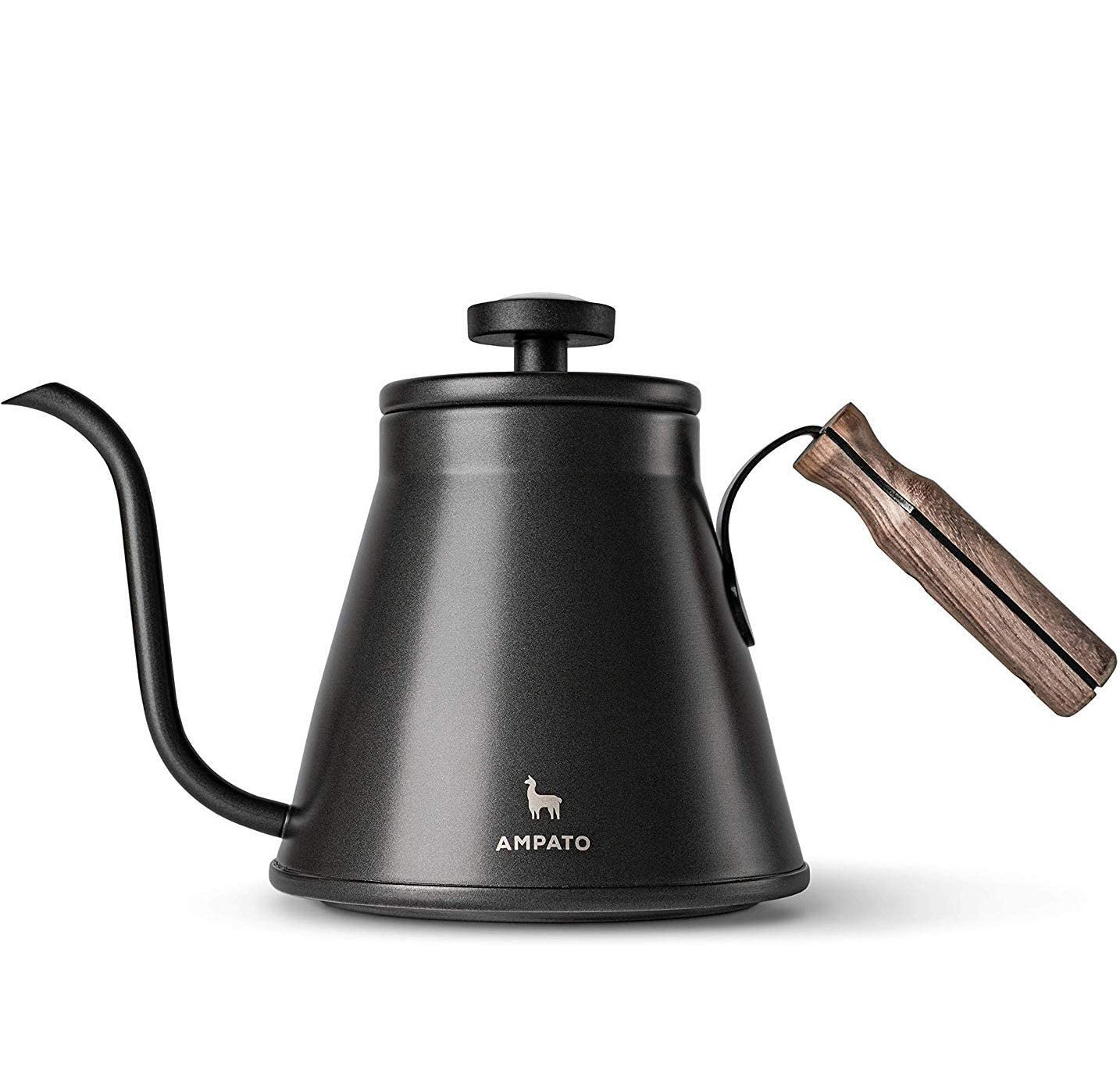 Thermometer Stainless steel coffee kettle with wooden handle pour over coffee kettle 36oz Gooseneck Kettle