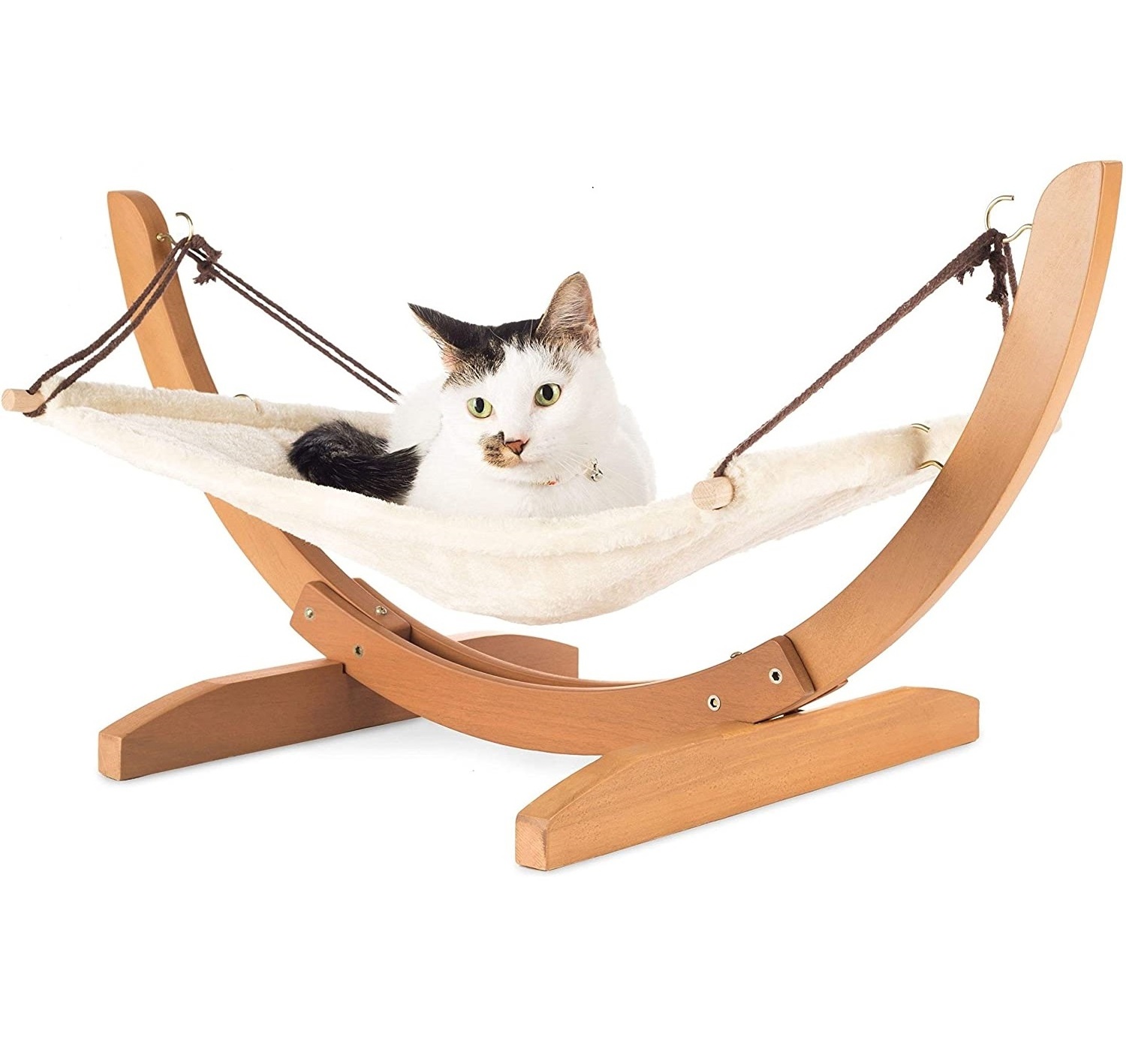 Soft cat bed wholesale washable luxury large cat pet dog bed Premium ped beds for small pets wooden cat hammock