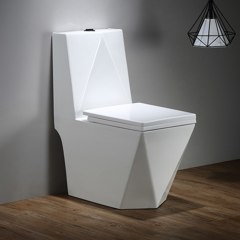 Diamond Modern Design Comfortable Ceramic Toilet White Color Bathroom Toilet