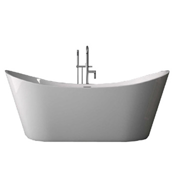 Design Free Standing Bathtub Acrylic Modern Hotel Freestanding 3D Model 2022 Eco-friendly Materials High Quality New Design 1.7m