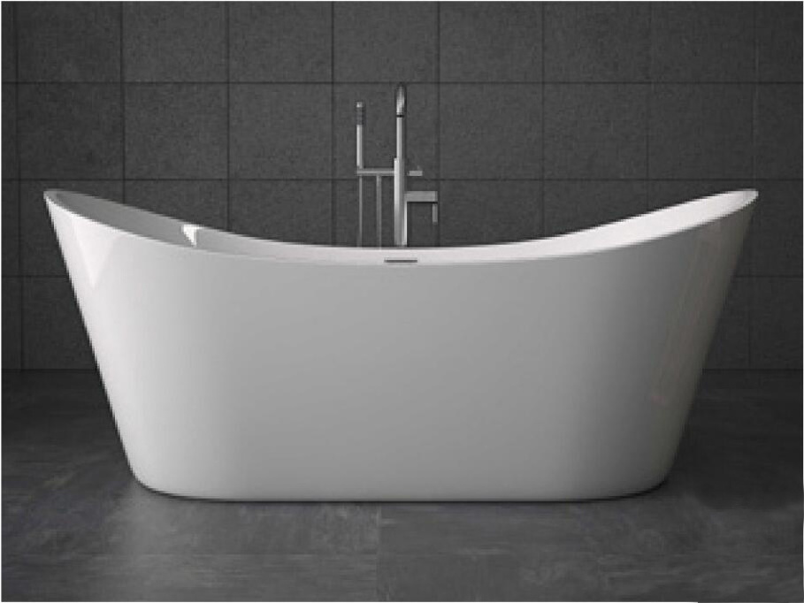 Design Free Standing Bathtub Acrylic Modern Hotel Freestanding 3D Model 2022 Eco-friendly Materials High Quality New Design 1.7m