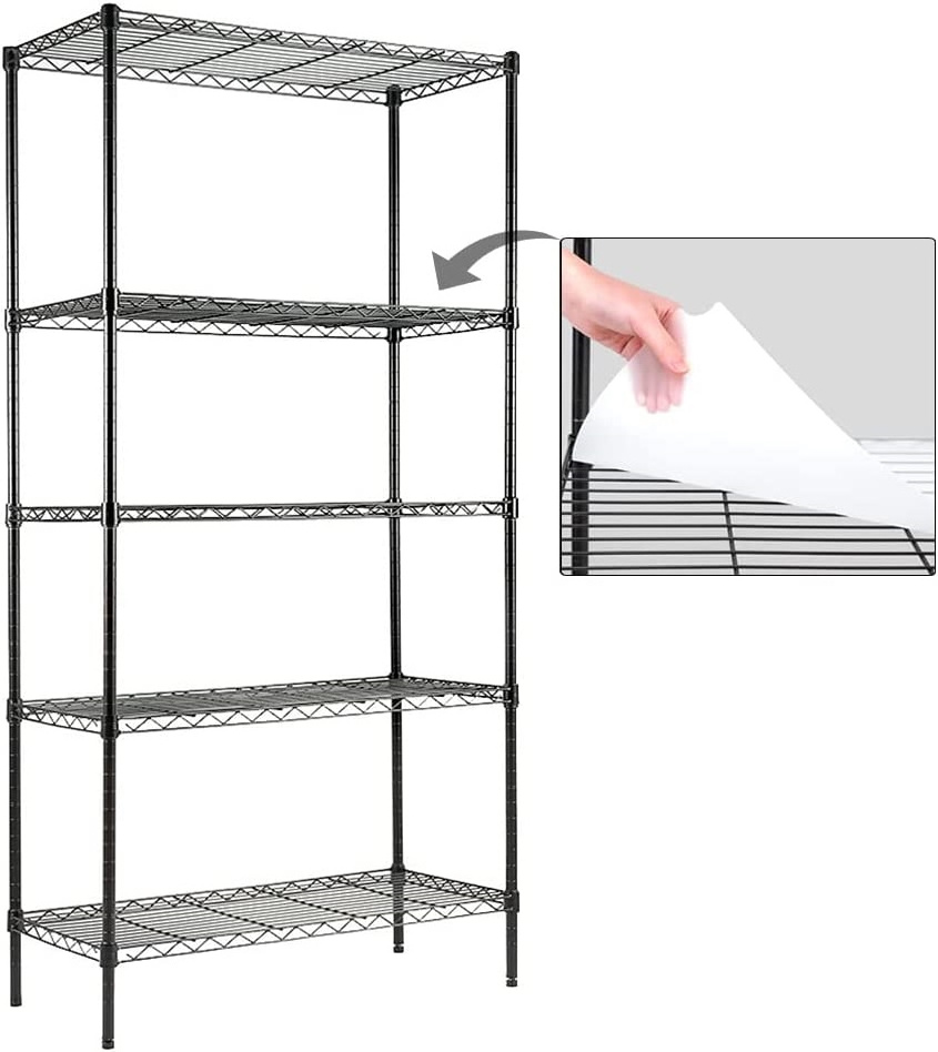 Wholesale kitchen organizer 5 Tier Adjustable Standing Storage Shelf Units Heavy Duty Metal Storage Shelves