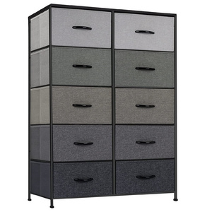 Customized living room Office Organizer Side Corner 10 drawers fabric storage Hot Sale Cabinet chest Drawer