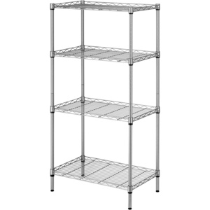 Laundry Kitchen shelf Multi functional multi layer 4 Tier Adjustable Storage Shelf Metal Storage Rack Wire Shelving Unit