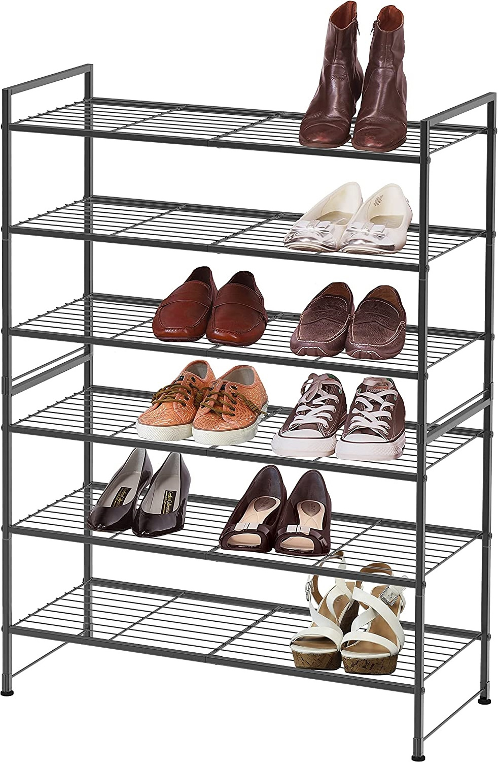 Hot selling simple Large Capacity Easy Installation 3-layer storage rack Stackable shoe Storage Rack