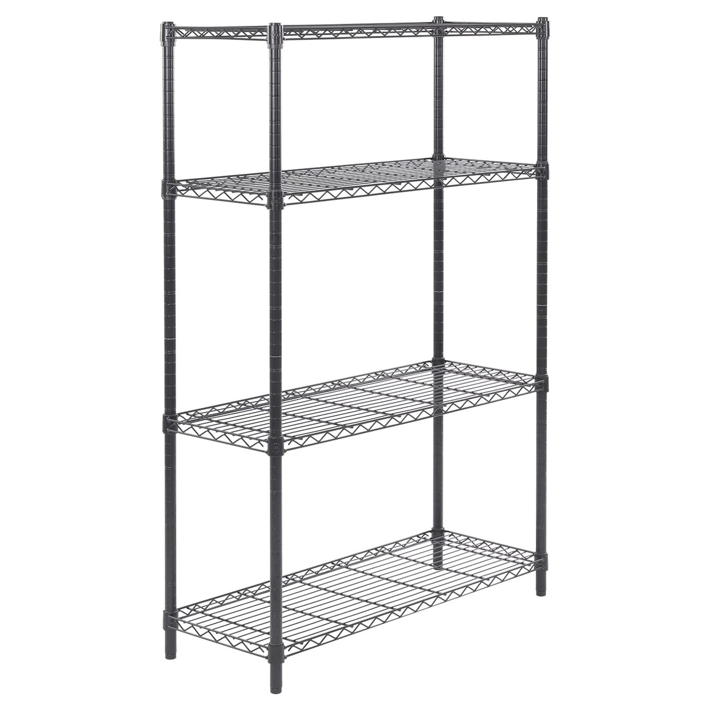 Laundry Kitchen shelf multi layer 4 Tier Height Adjustable Garage Storage Shelves Metal Storage Rack Wire Shelving Unit