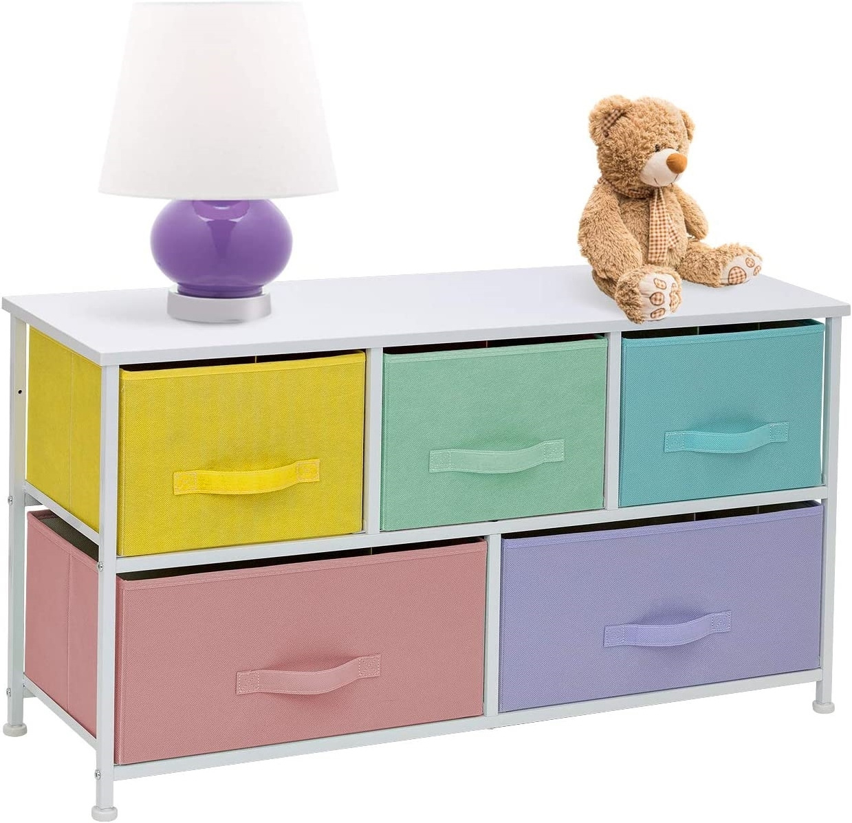 Living Room Bedroom Fabric Kids Clothes Toy Drawer Simple Design Cabinet Chest Bedroom Closet Organizer