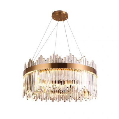 Modern Gold Project Hotel Hanging Lamp Kitchen Island Light Hanging Led Crystal Luxury Chandelier Lighting Crystal Light Pendant