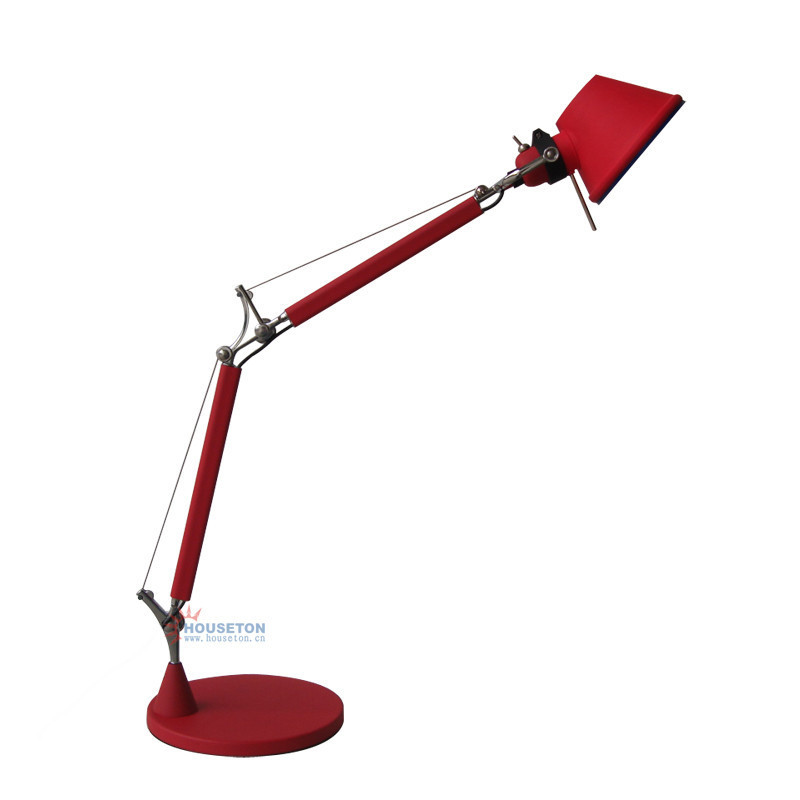 New products white red adjustable swing arm study table lighting led desk lamp