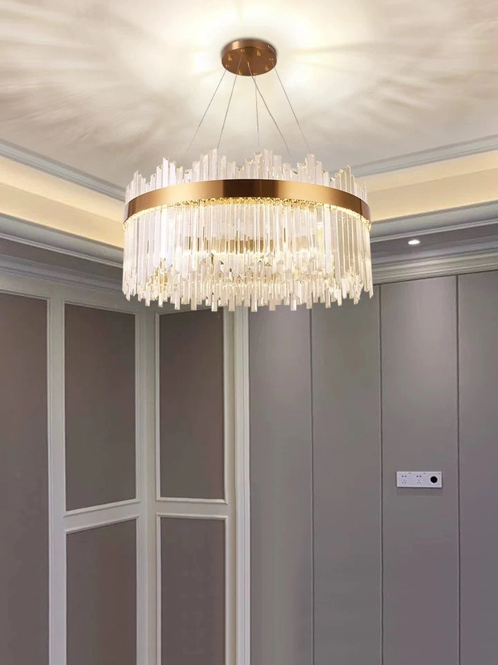 Modern Gold Project Hotel Hanging Lamp Kitchen Island Light Hanging Led Crystal Luxury Chandelier Lighting Crystal Light Pendant