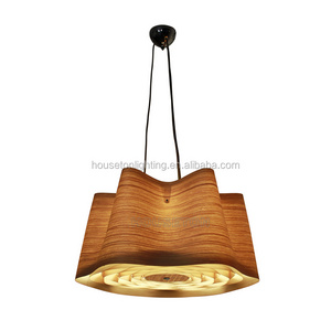 Modern Creative Home Hotel Suspension Chandelier Hanging Flower Light Decoration Dining Light Modern Pedant Wooden Pendant Lamp