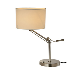 Hot sale swing arm indoor hotel bedside reading desk lamp for office