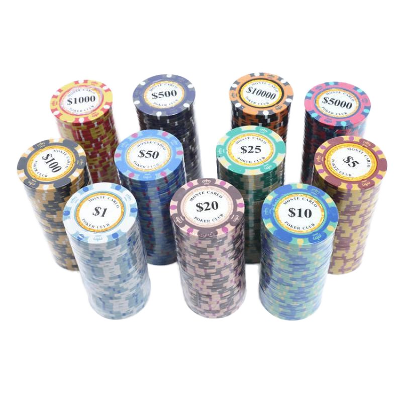 Wholesale pokerchips custom ABS clay ceramic poker chips 14g case