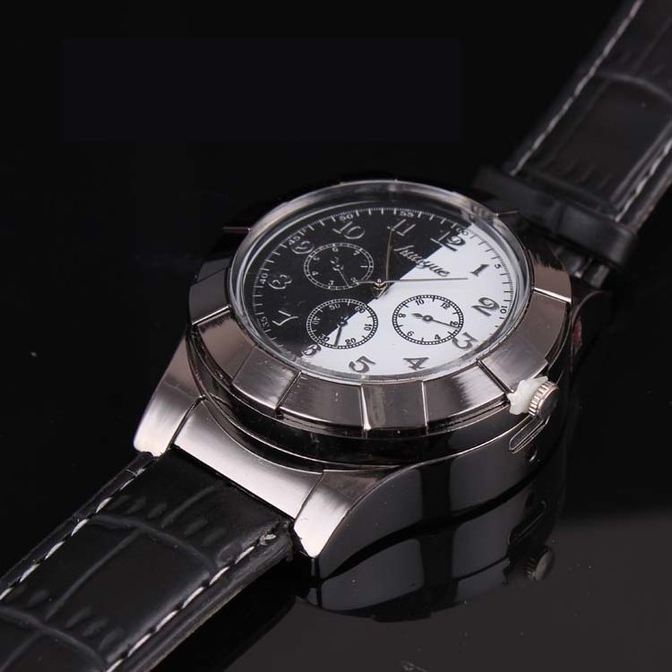 New men watch with lighter USB Lighter Watch Men's Casual Wristwatches with Windproof Flameless Cigarette Cigar Lighter watch