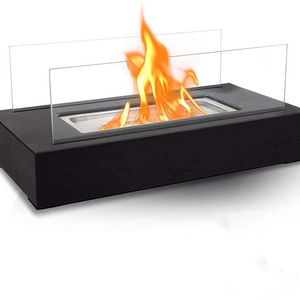 2023 Hot table top fireplace Ecological Smokeless Bio Ethanol Fire Glass Outdoor portable fireplace