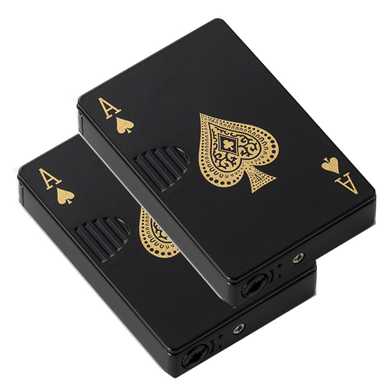 Hot sale poker lighter ace of spades lighter low price wholesale custom LOGO