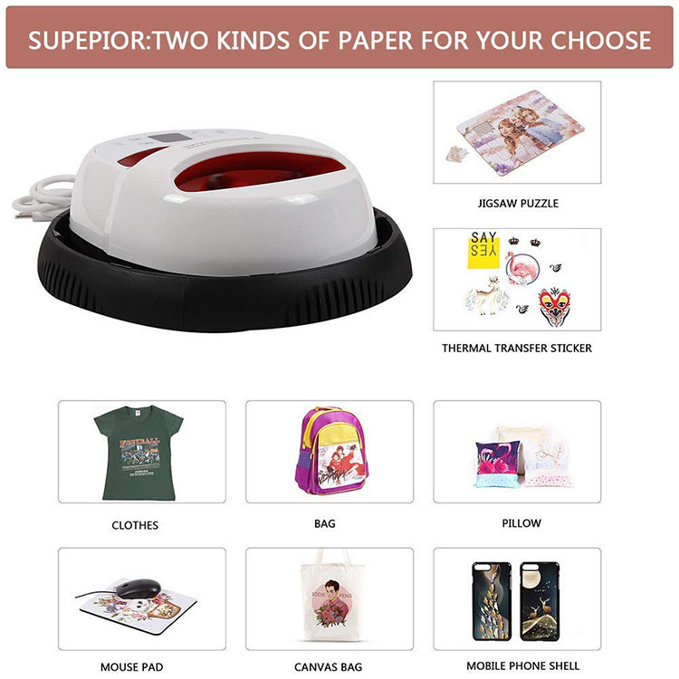 Mini heat press machines hand-held portable heat transfer printing machine logo sticker shirt printing machine