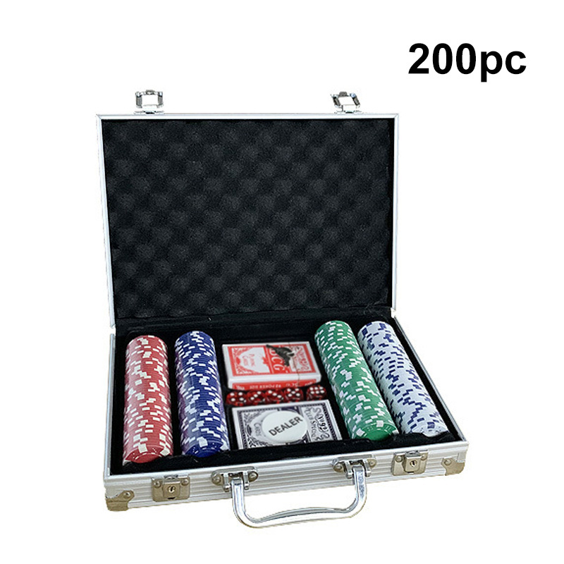 Wholesale pokerchips custom 100 200 300 500 chips poker chip set with case