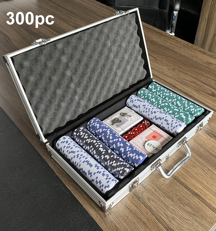 Wholesale pokerchips custom 100 200 300 500 chips poker chip set with case