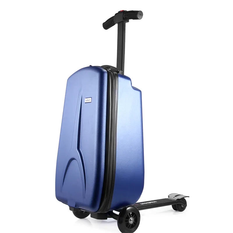 Hot sale electric luggage scooter suitcase kids collapsible suitcase with scooter