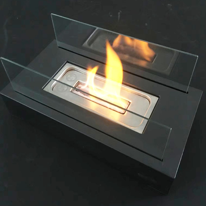 2023 Hot table top fireplace Ecological Smokeless Bio Ethanol Fire Glass Outdoor portable fireplace