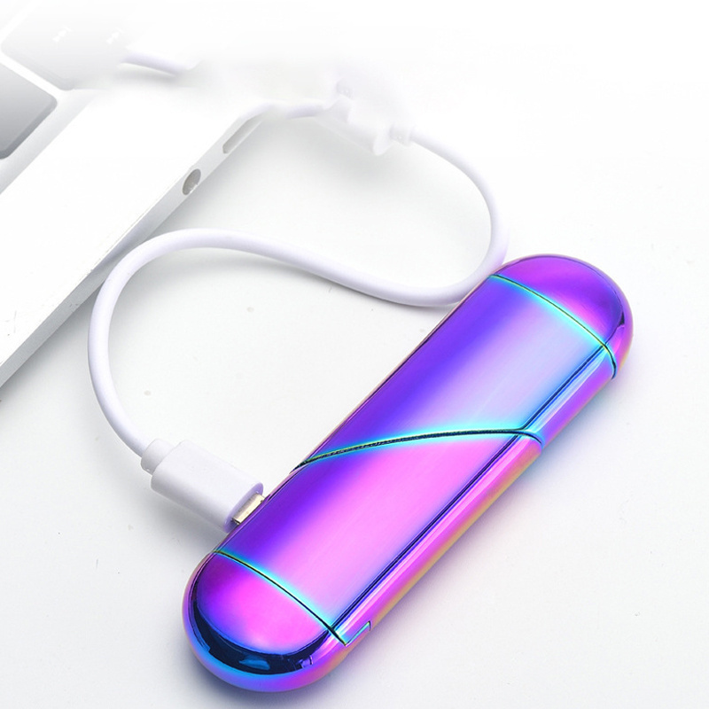 Heart shape lighter inflatable charging gas electric dual use lighter usb custom creative folding personality gifts & smoking ac