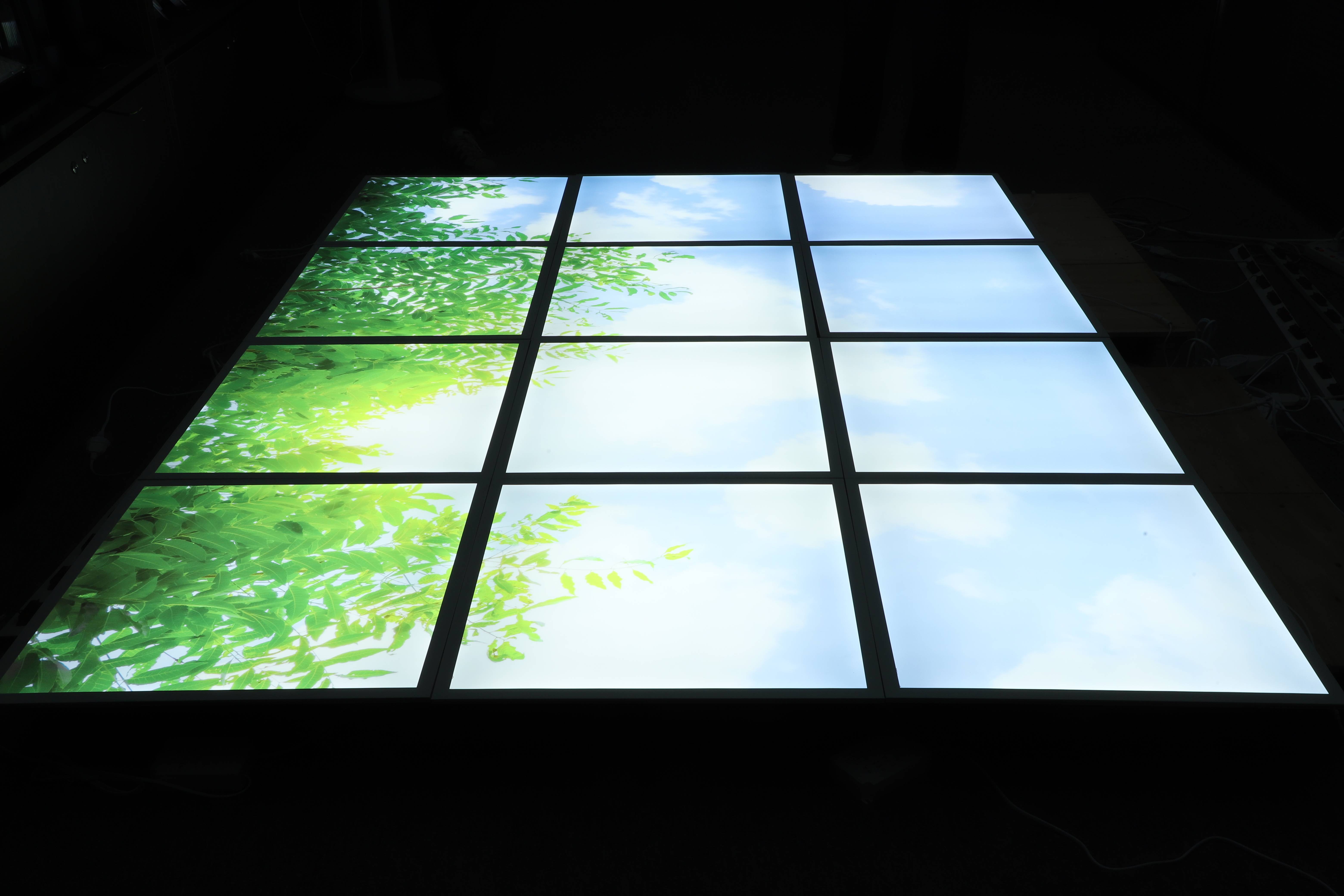 24 Inch 2x2 6060 40W Multi LED Panel Light Embedded Ceiling Light Blue Sky And White Clouds Led Flat Panel Light