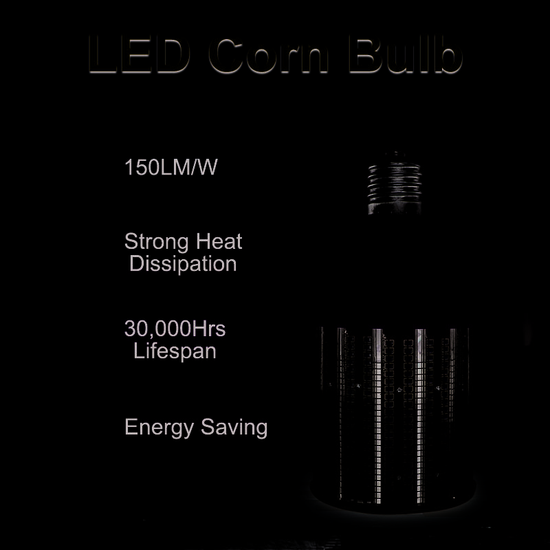 Led Corn Light Bulb E27 E40 50W 60W 80W 100W 120W 150W 180W 250W Smd 2835 LED Corn Lamps