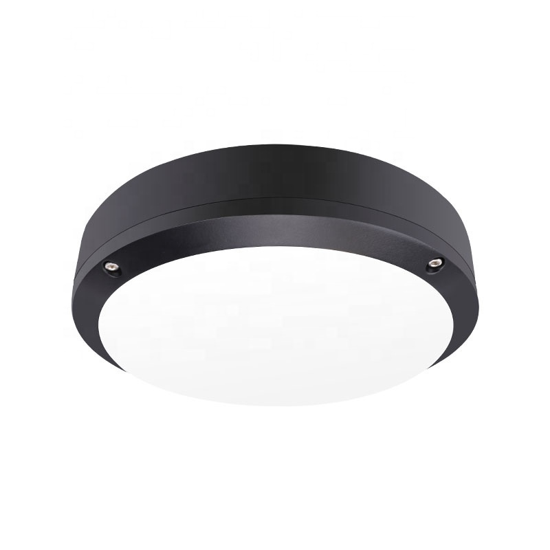 High Quality Outdoor Ceiling Light 20W Round Aluminum Moisture-Proof Wall Lamp with Microwave Motion Sensor