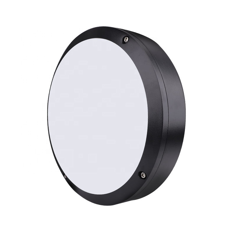 High Quality Outdoor Ceiling Light 20W Round Aluminum Moisture-Proof Wall Lamp with Microwave Motion Sensor