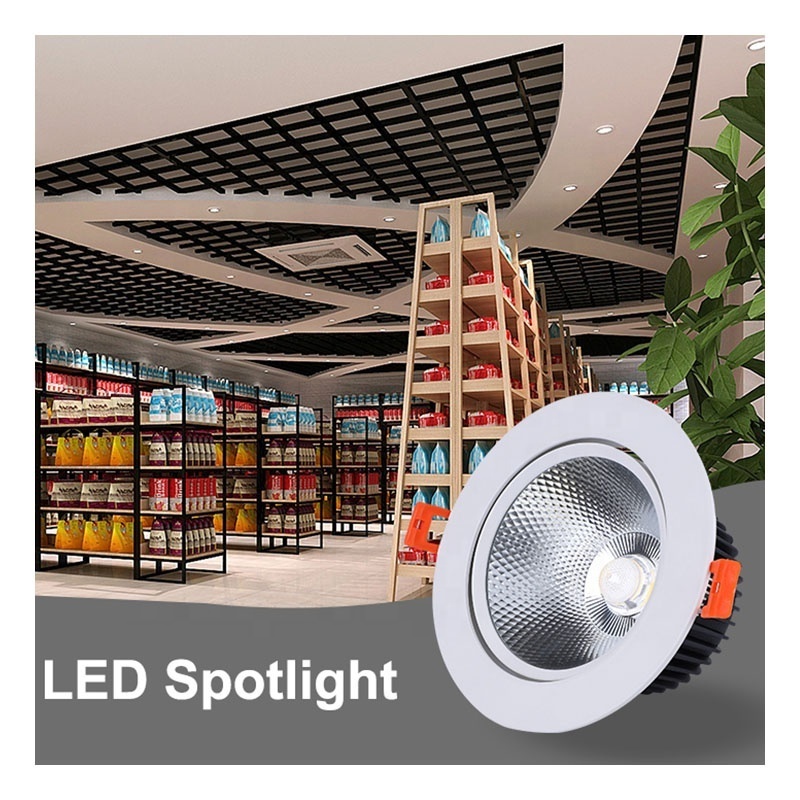 Wall Washer Recessed Downlight Hotel Spot Light 5W 7W 10W 15W 20W 30W Anti-glare LED Spotlight Downlight