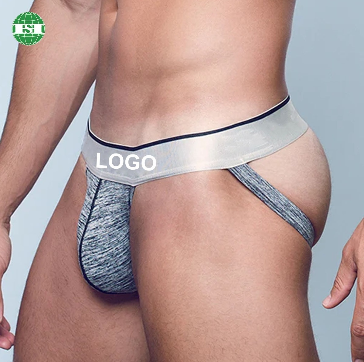 Customised own logo men briefs charcoal grey cotton underwear for man full customization DONGGUAN HOUSON GIFTS FACTORY