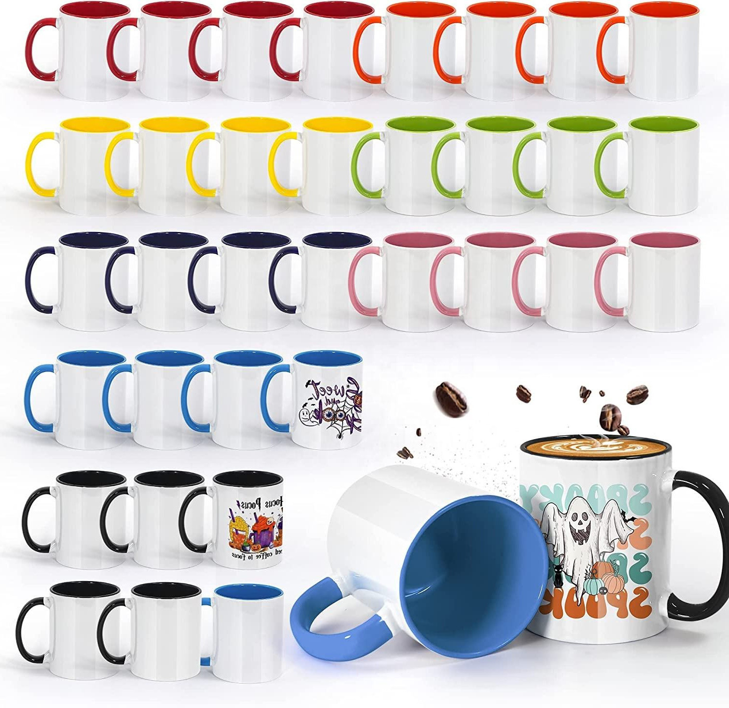 Blank LOGO Customised ceramic sublimation mugs Custom Tea Mugs Porcelain Cups 11oz Sublimation Mug