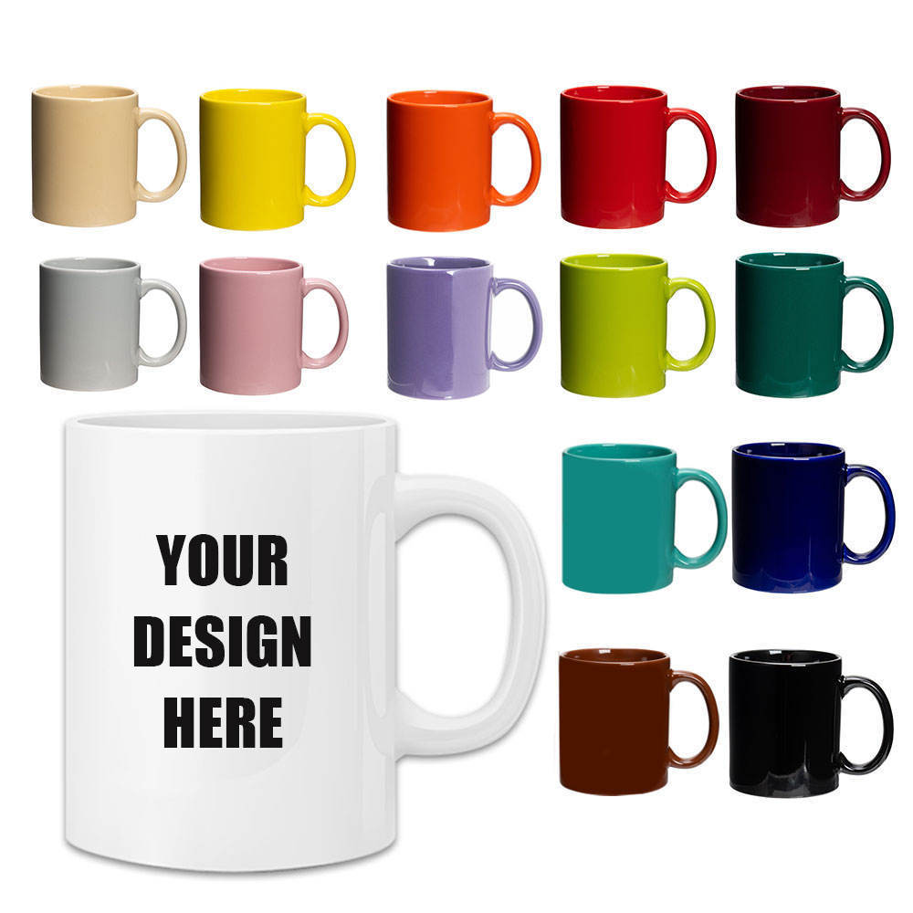 Wholesale blanks custom sublimation beer mug milk Ceramic Mugs Sublimation coffee 11oz mug