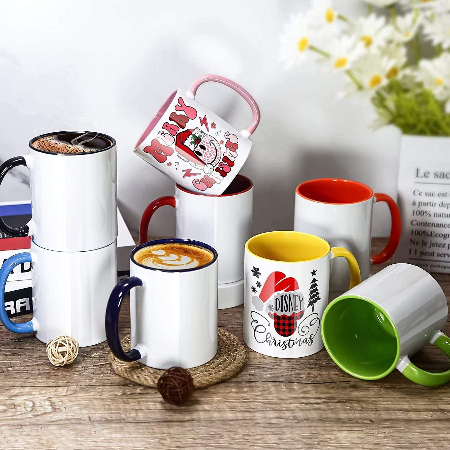 Blank LOGO Customised ceramic sublimation mugs Custom Tea Mugs Porcelain Cups 11oz Sublimation Mug