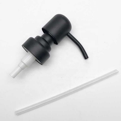 28mm Matte Black Bathroom Soap Stainless Steel Lotion Pump 2CC Dose 28-400 Metal Pump Soap Dispenser