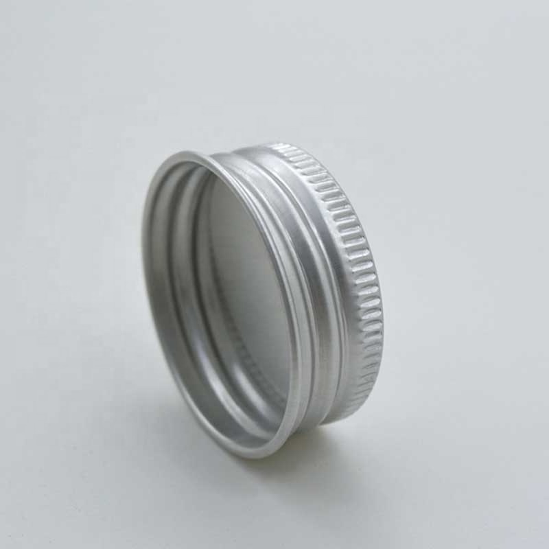 Fast Delivery 15 days Lead Time Silver 36mm Bottle Cap Metal Aluminium Screw Cap