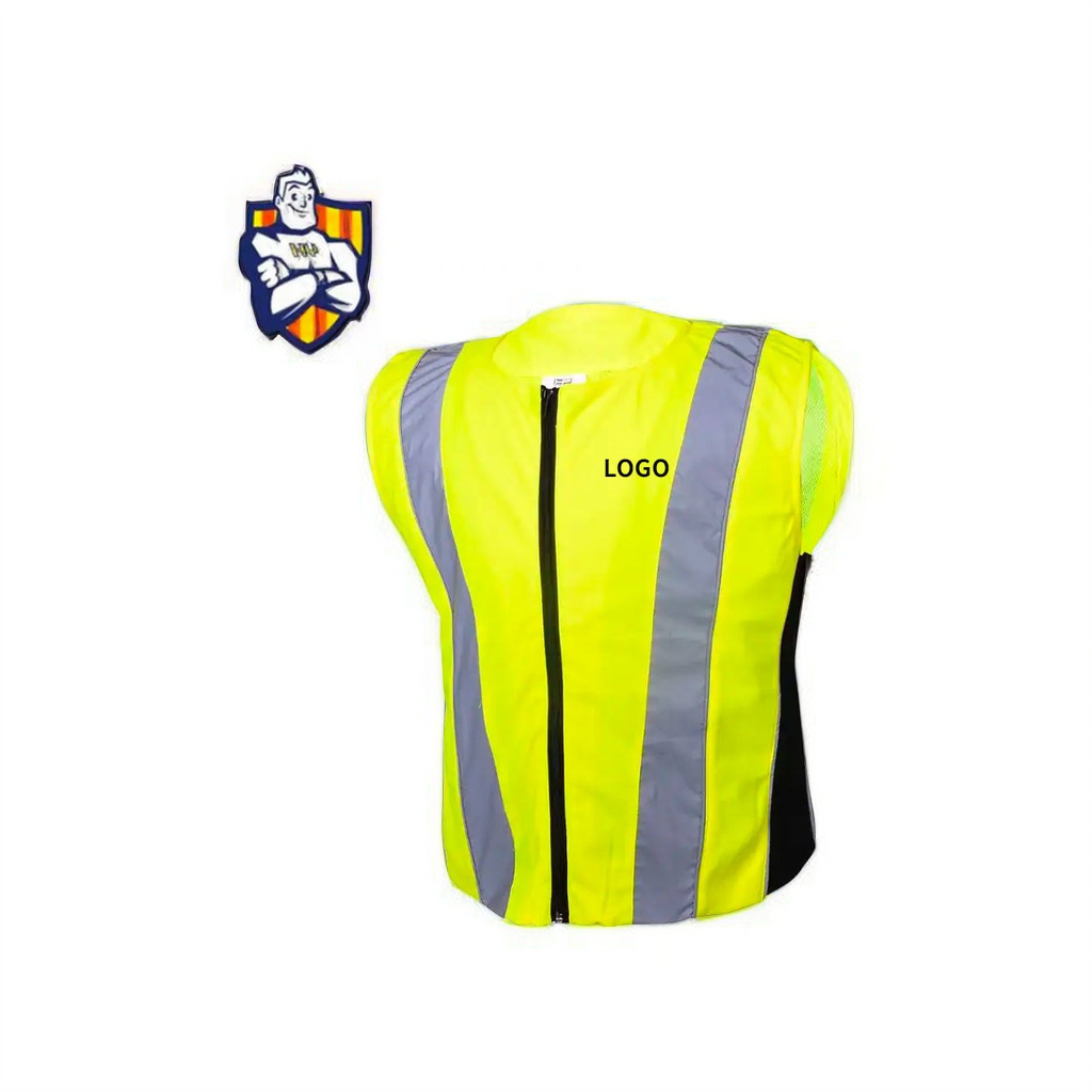 Factory Logo Printed Safety Construction Motorcycle Running Riding Tribe Mesh Reflective Vest