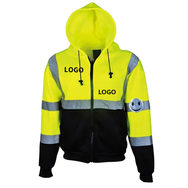 Hot Sale Winter Insulated High Visibility Construction Security Hi Vis Reflective Safety Jacket