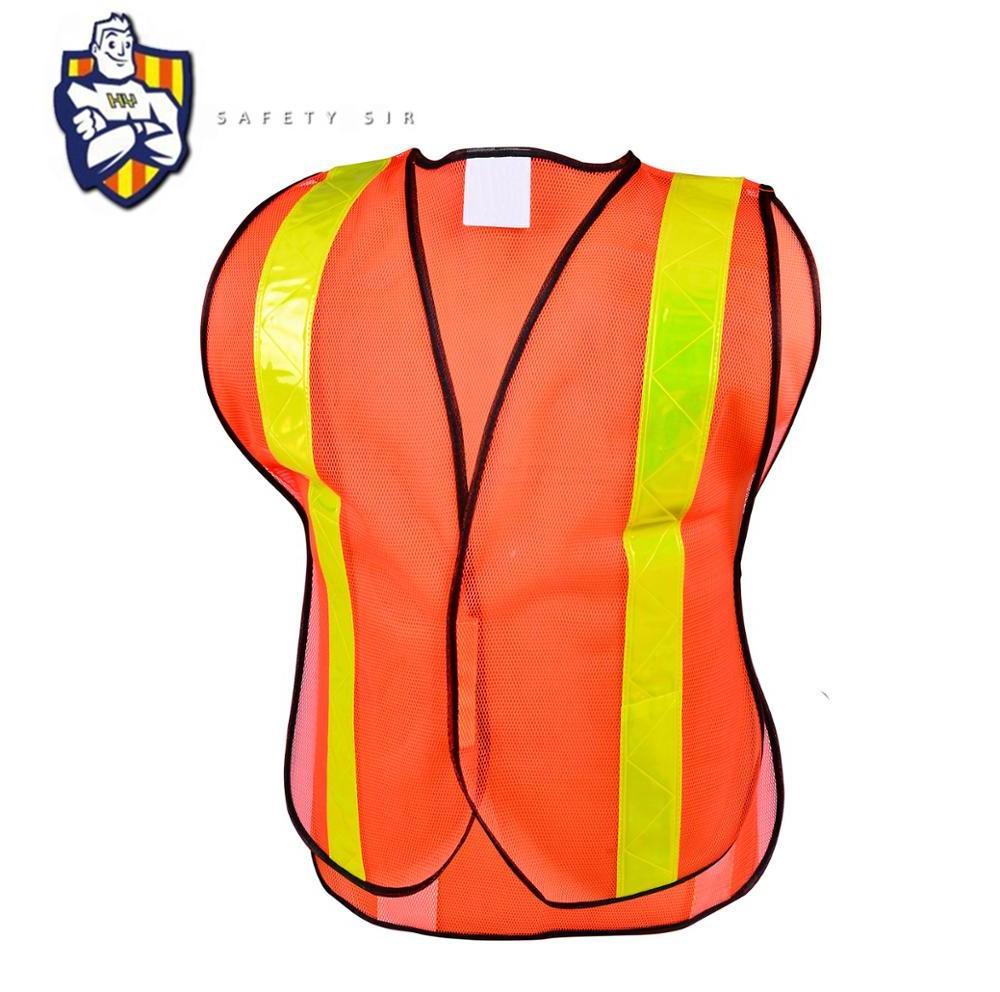 HouYuan Outdoor Road Car Waterproof Orange Saftey Vest Reflective Safety Clothing