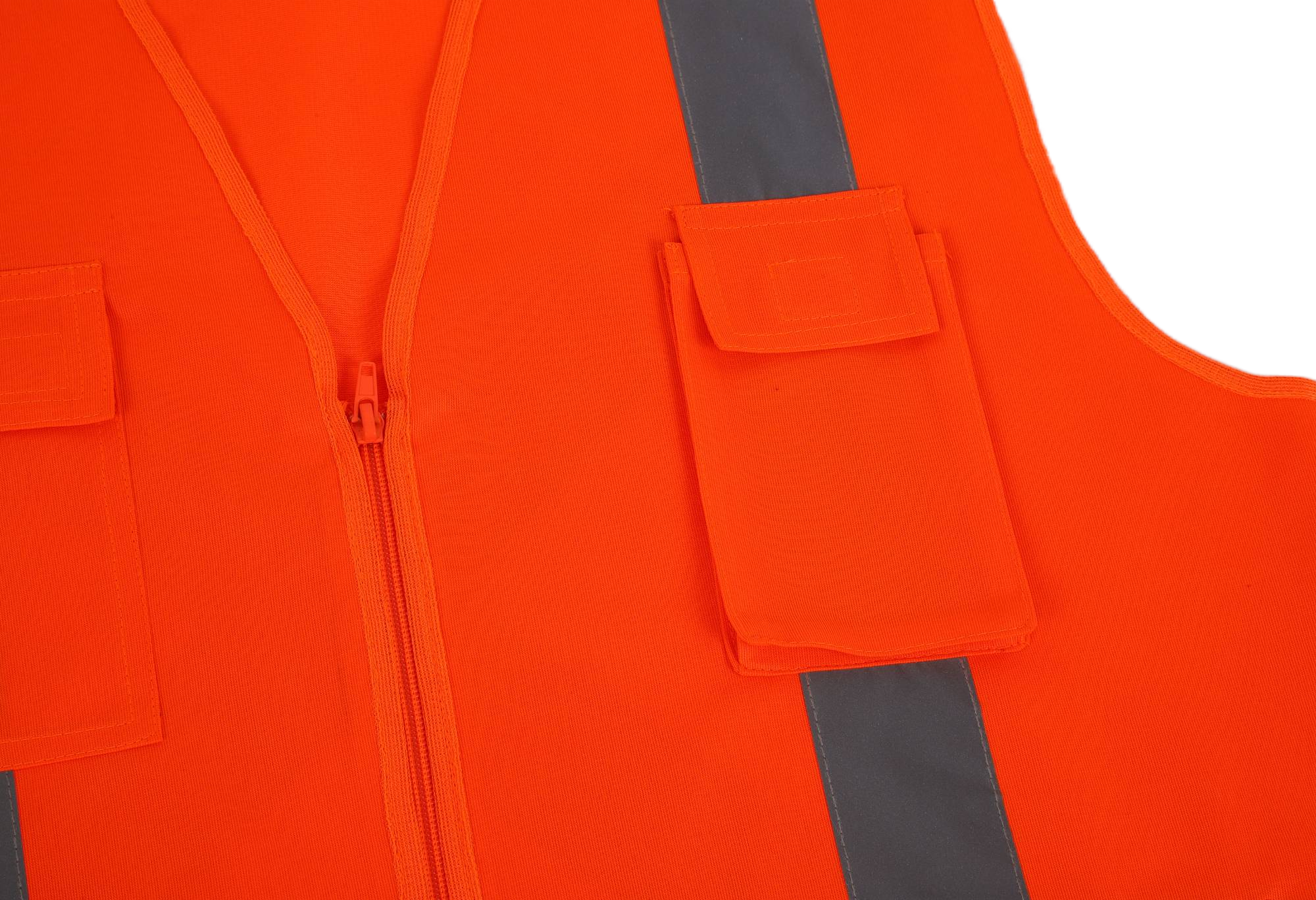 Factory direct selling high quality fluorescent fabric safety vest outdoor work reflective safety vest