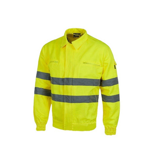 New Hot Sale High Quality Hi Vis Jacket Winter Safety Waterproof Breathable Reflective Jacket With Zipper