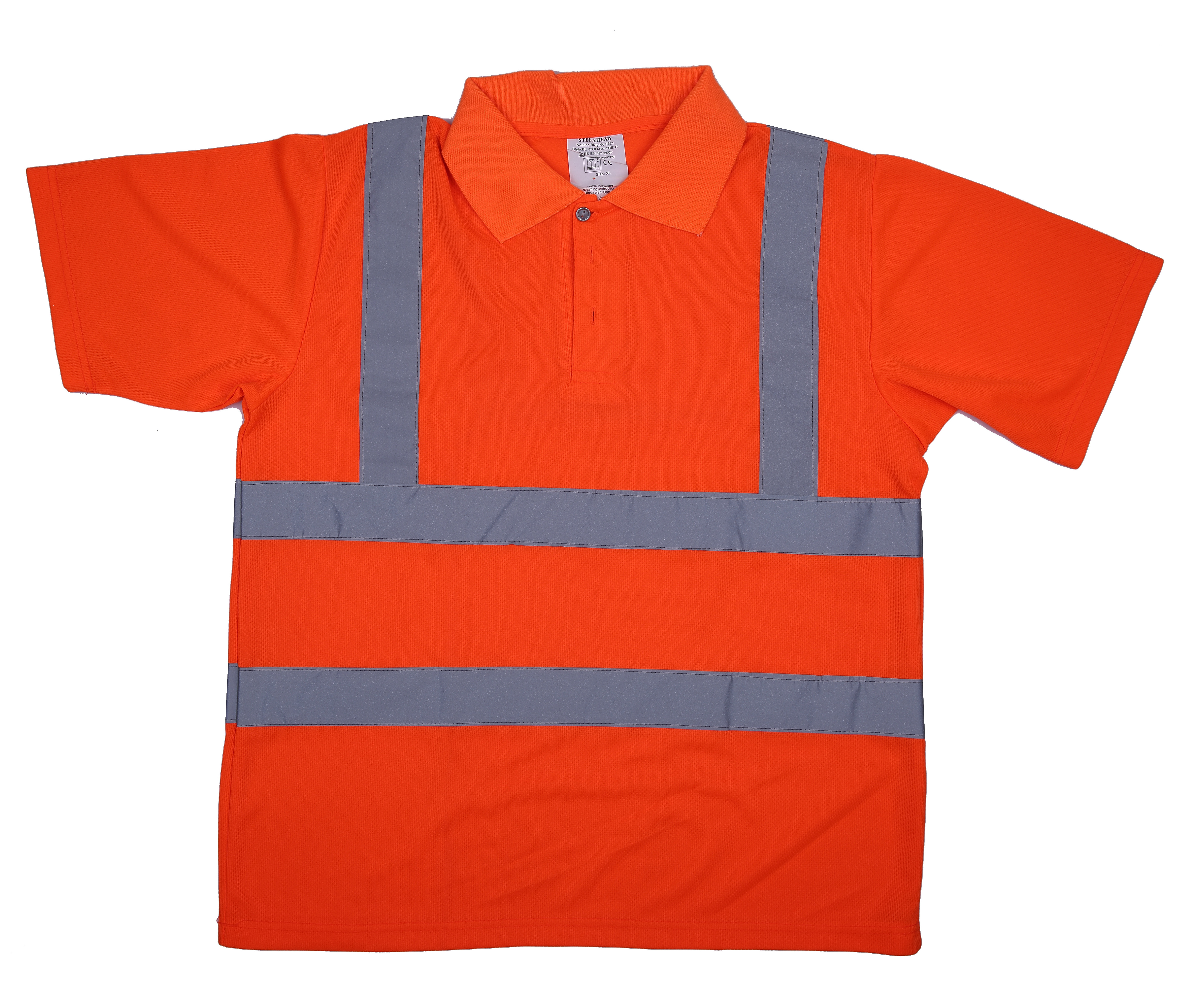 Custom Made Hi Vis Reflective Safety Polo Shirt Reflective work neon traffic visibility safety vest