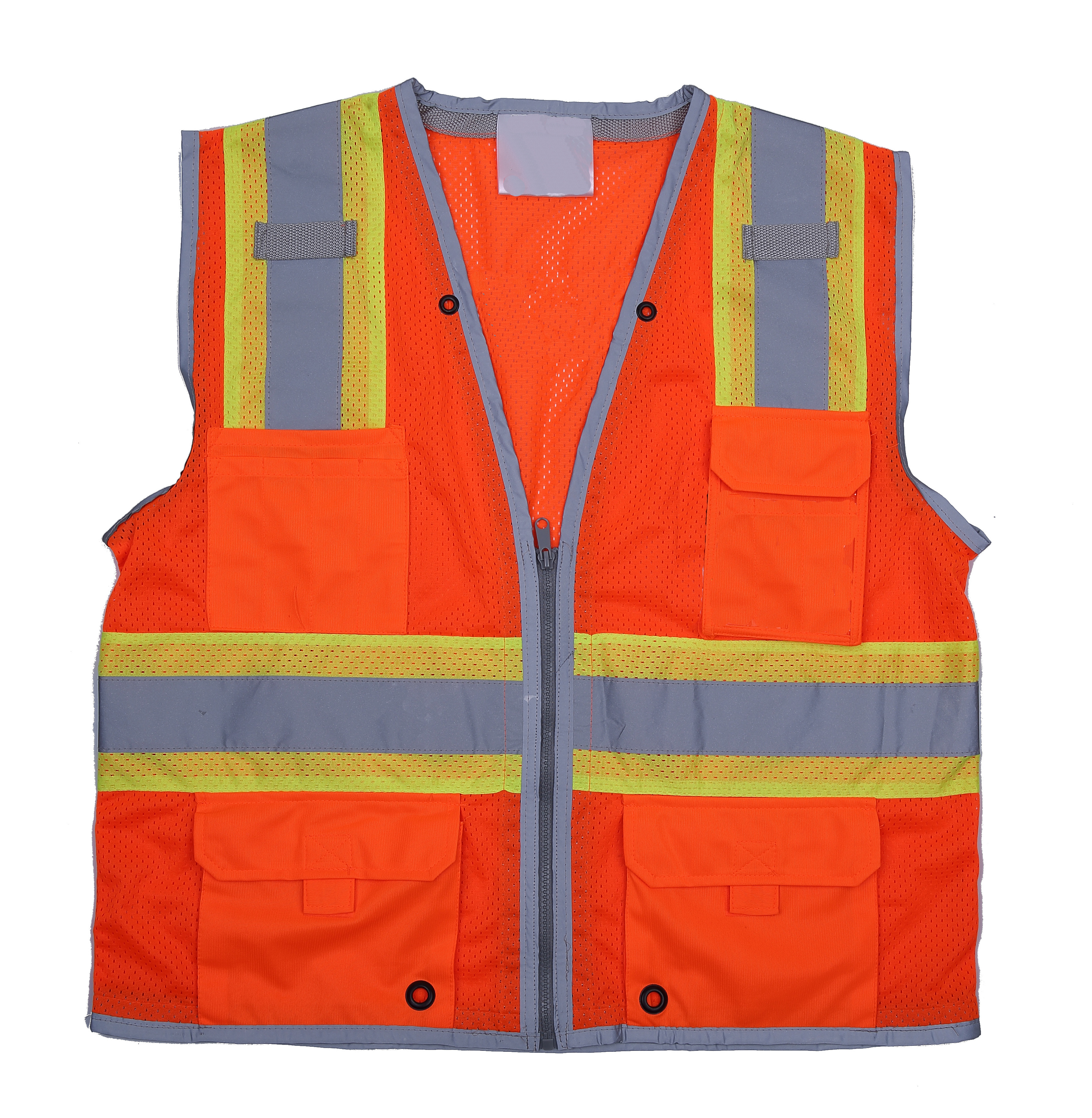 HouYuan Polyester Material Cheap Women Orange Safety Reflective Jacket Vest