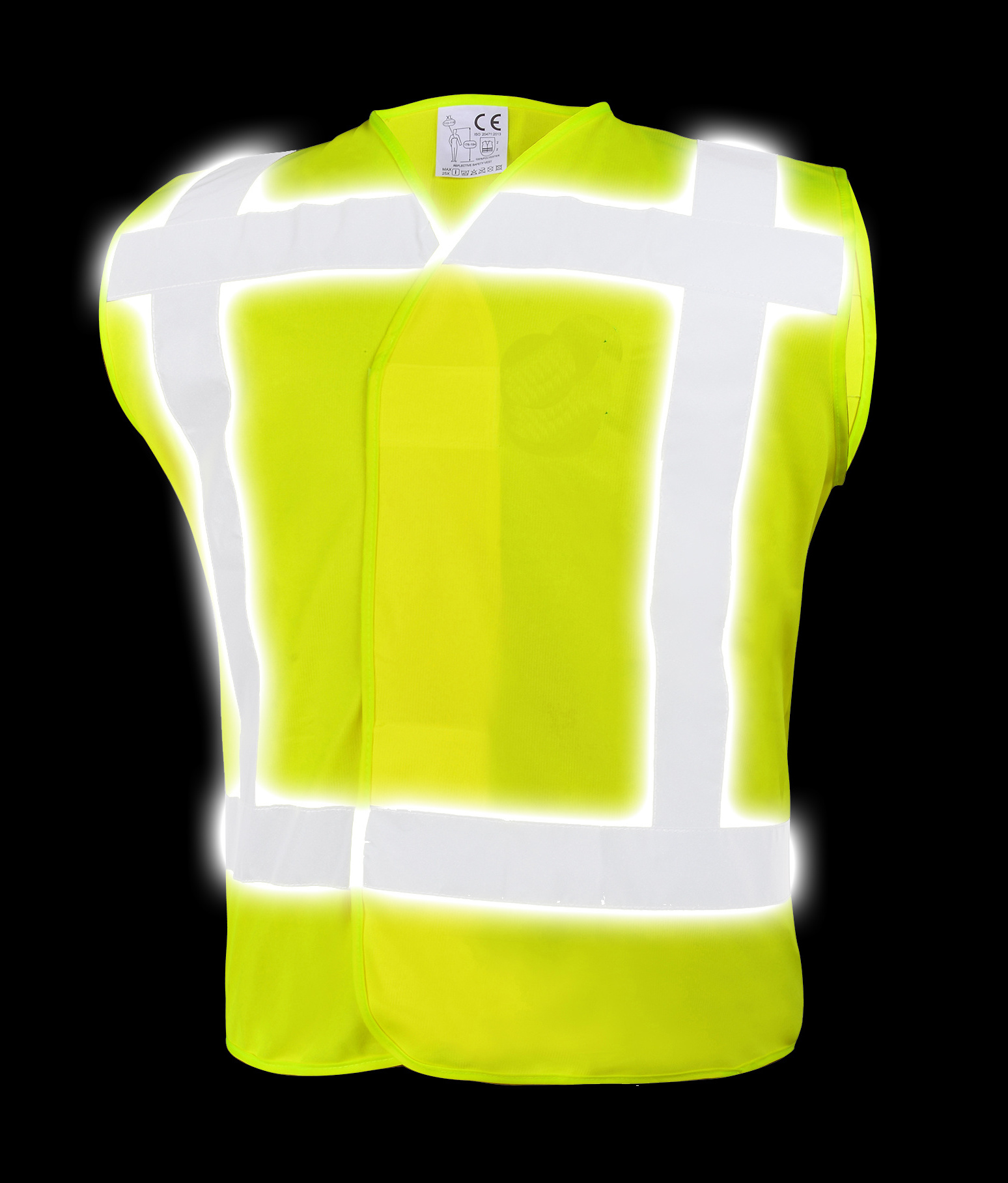 Polyester Material Bicycle Waterproof Safty Jackets Safety Vest Reflective For Security Guard